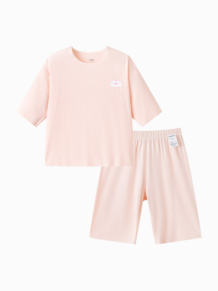 Pink Toddler Unisex Home-Wear Suit