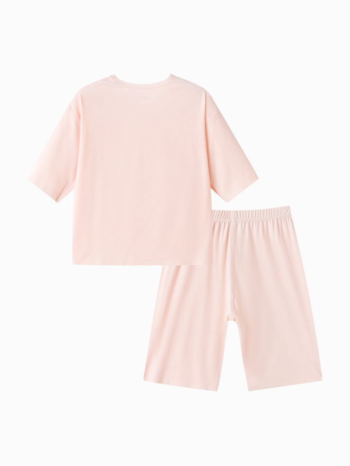 Pink Toddler Unisex Home-Wear Suit