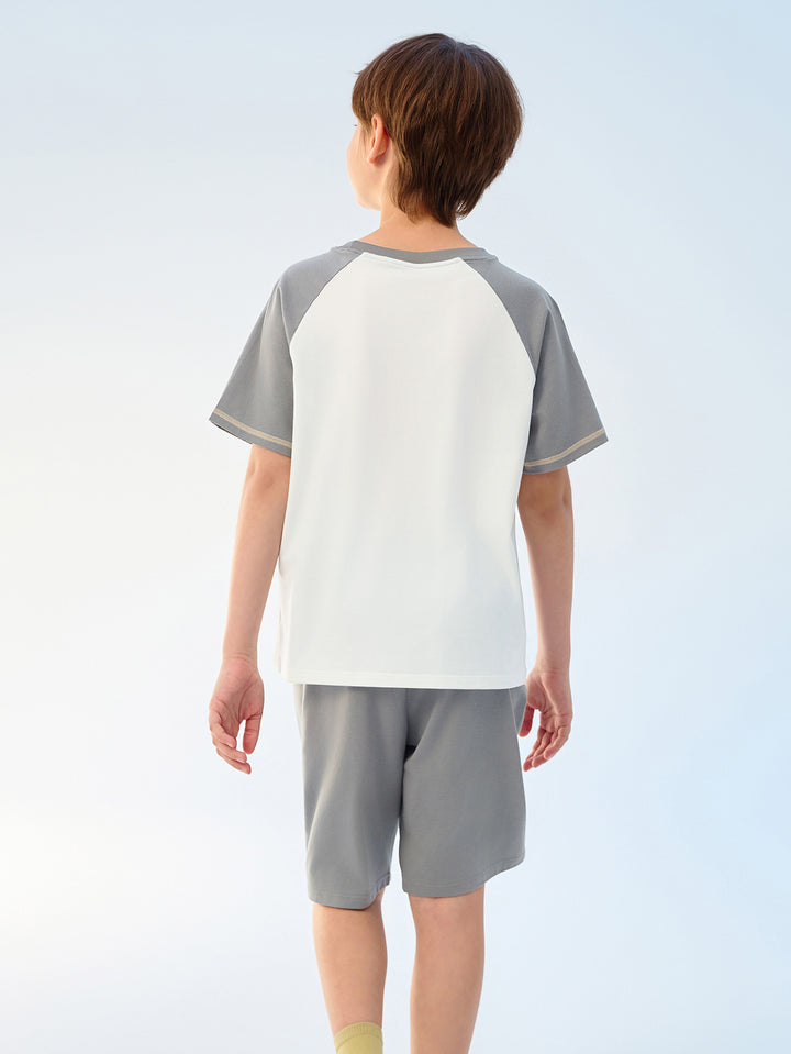 Gray Kids Unisex Home-Wear Suit