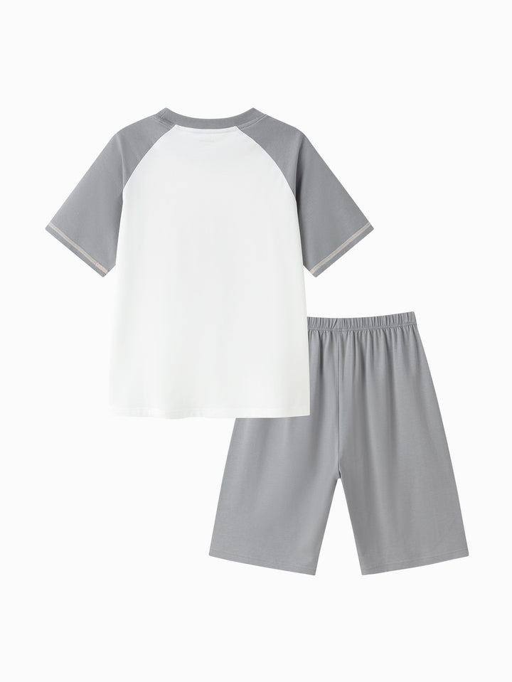 Gray Kids Unisex Home-Wear Suit