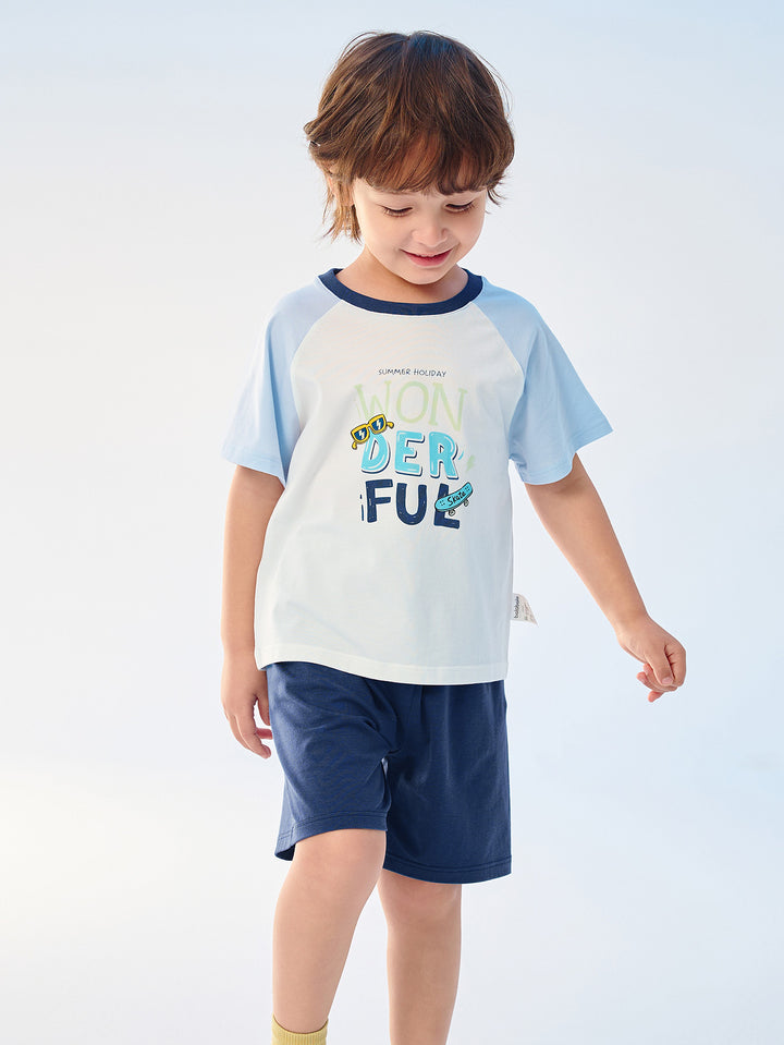 Blue Kids Unisex Home-Wear Suit