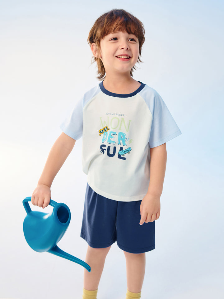 Blue Kids Unisex Home-Wear Suit