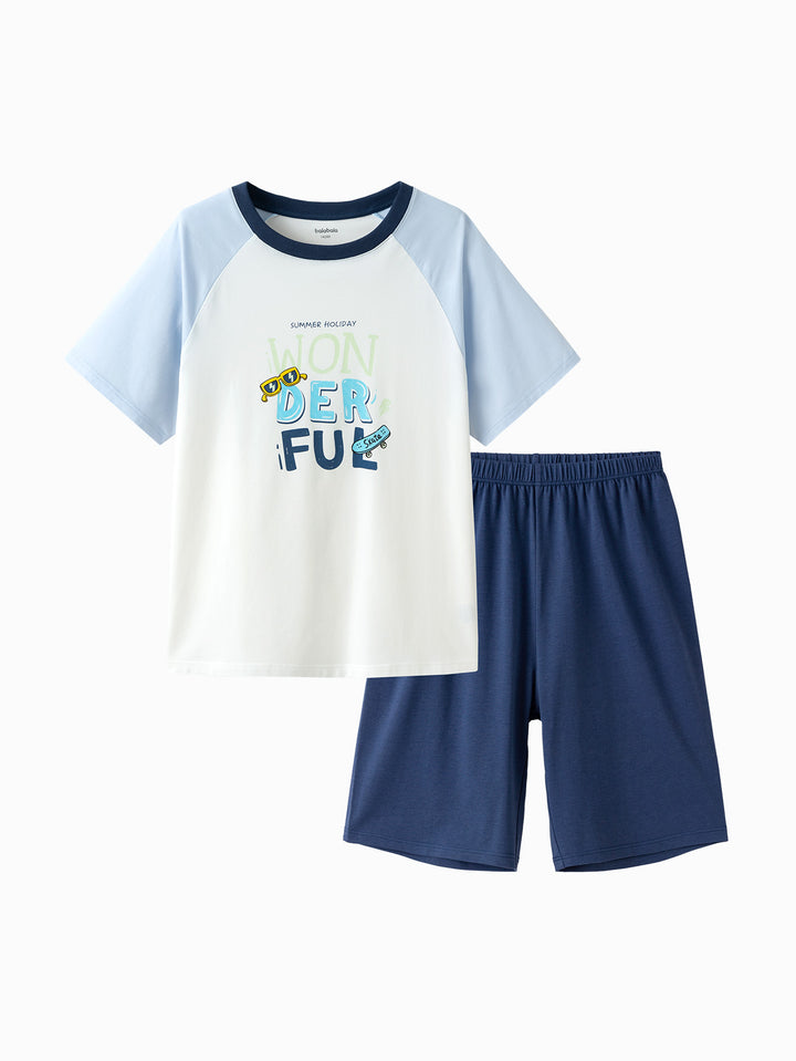 Blue Kids Unisex Home-Wear Suit