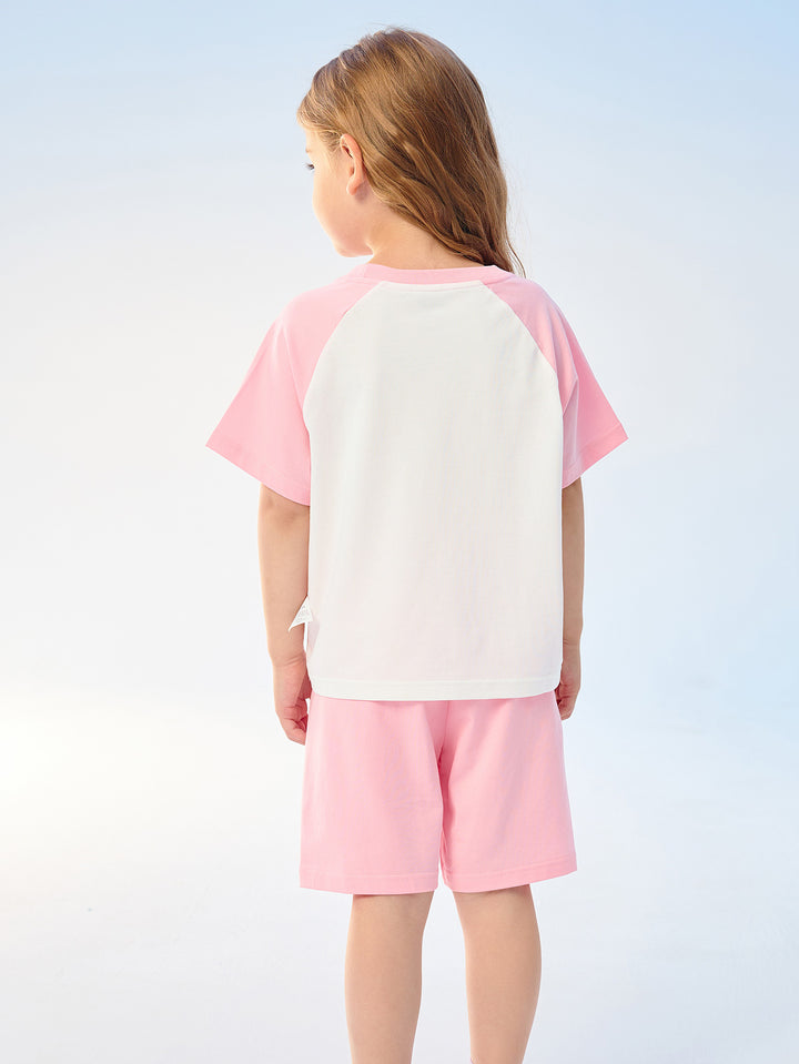 Pink Kids Unisex Home-Wear Suit