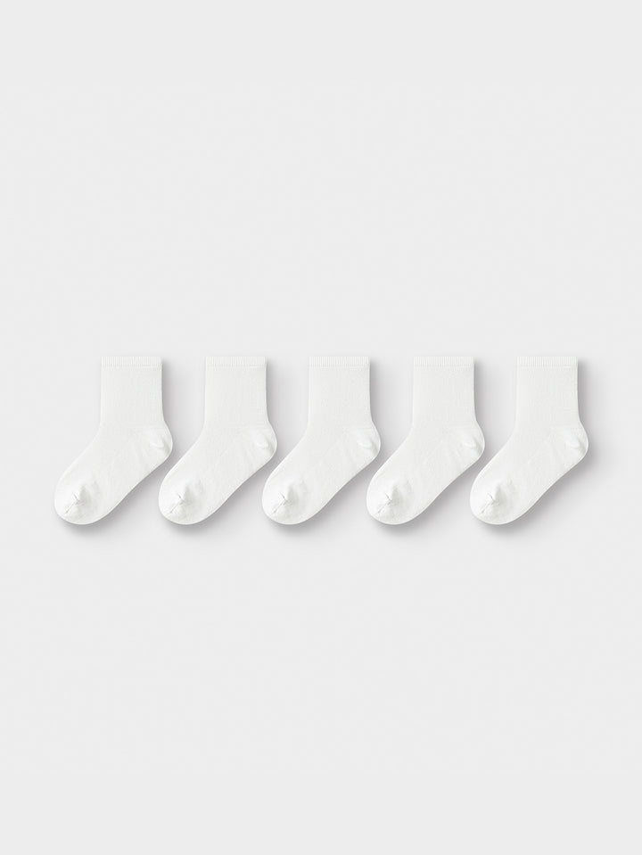 White Kids Unisex Socks