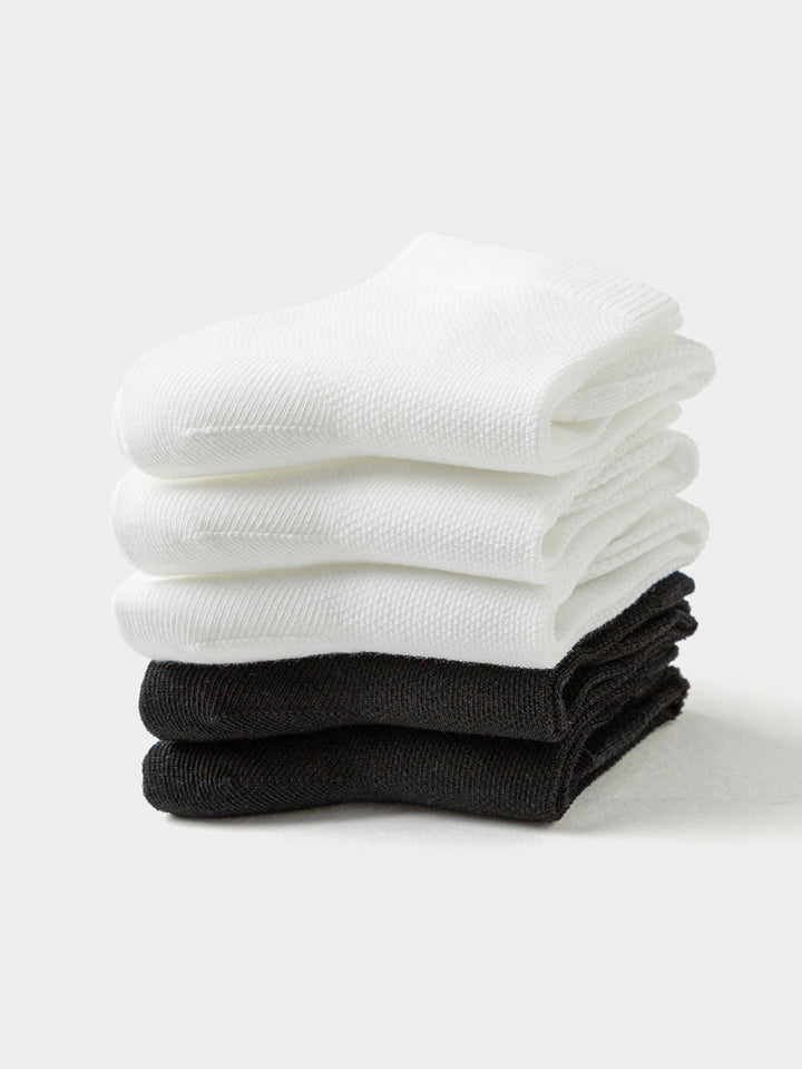 White Black Kids Unisex Socks