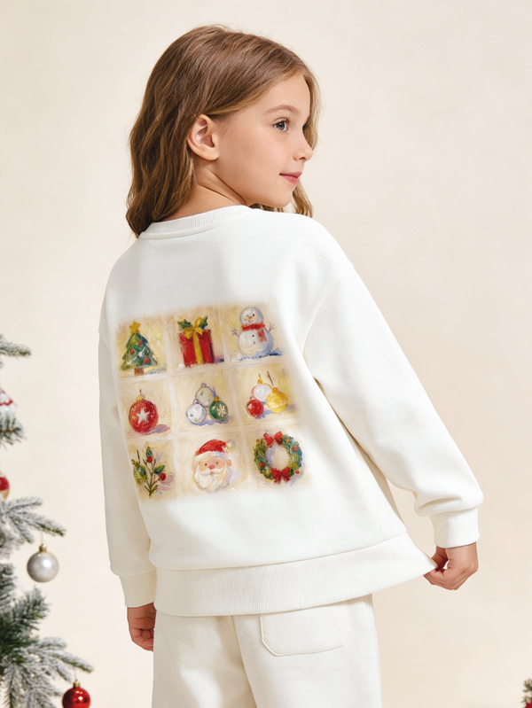 balabala Unisex Kids Christmas Gifts Print Sweatshirt