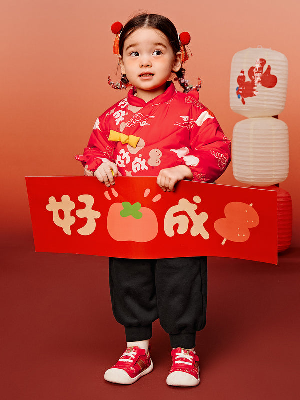 Red infant unisex Long Sleeve Suit