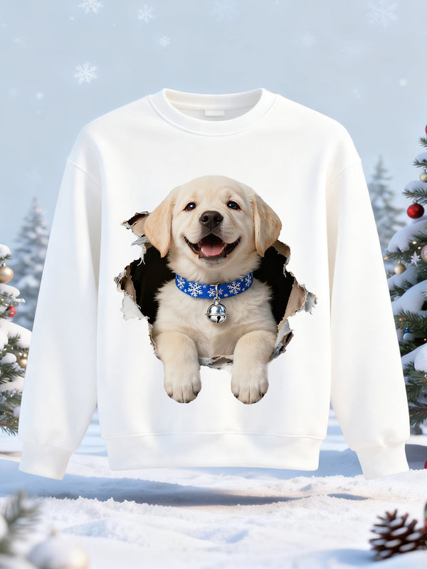 balabala Unisex Kids Christmas 3D Labrador Dog Puppy Sweatshirt
