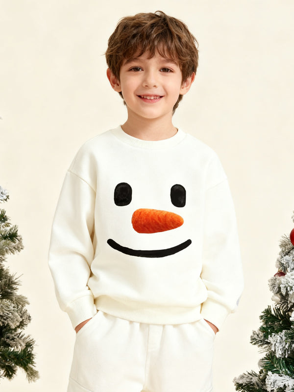 balabala Unisex Kids Christmas Snowman Sweatshirt