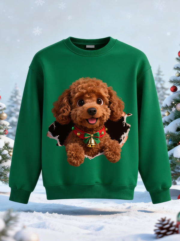 balabala Unisex Kids Christmas 3D Teddy Dog Puppy Sweatshirt