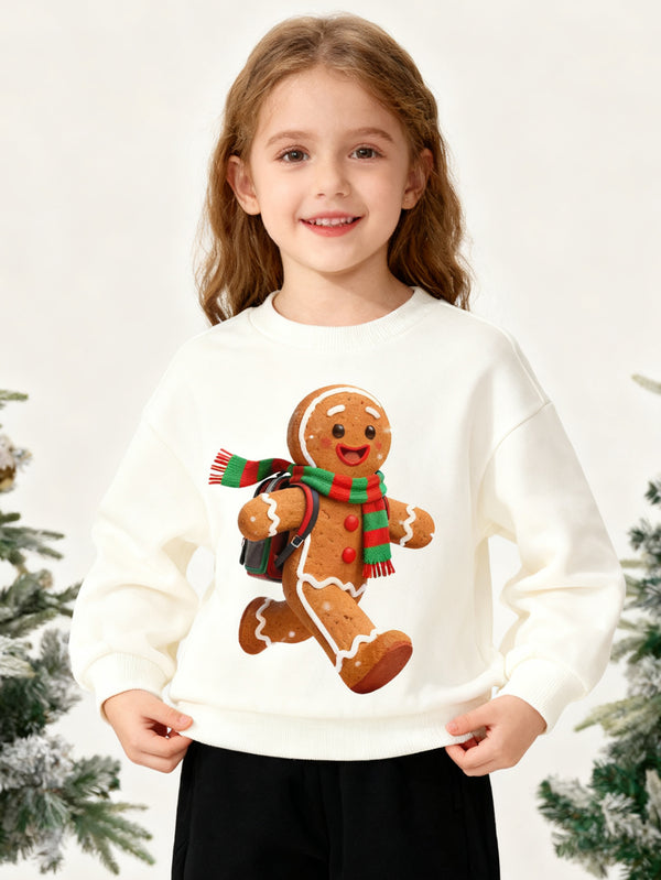 balabala Unisex Kinder Weihnachten 3D Lebkuchenmann Sweatshirt