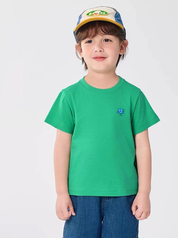 Toddler Unisex Round V-Neck Short Sleeve T-Shirt