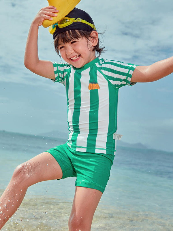 balabala striped contrasting swimsuit for boys 2-8 years old - balabala