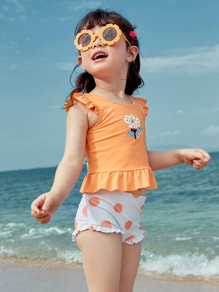 balabala floral print swimsuit for girls 2-8 years old - balabala