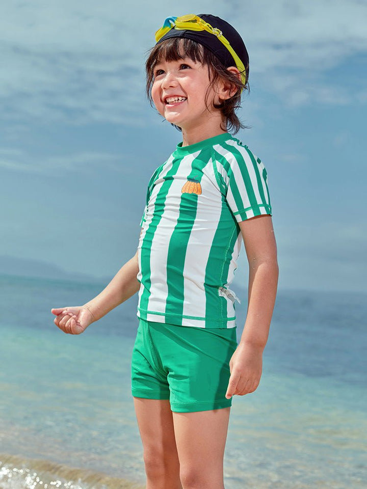 balabala striped contrasting swimsuit for boys 2-8 years old - balabala