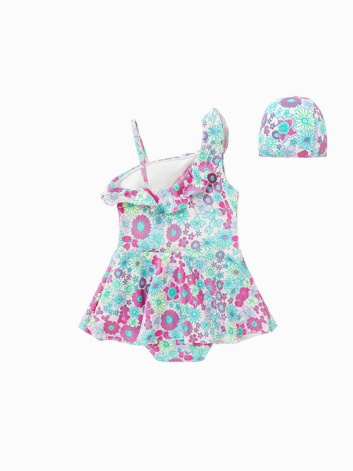 balabala floral print swimsuit for girls and toddlers 7-14 years old - balabala