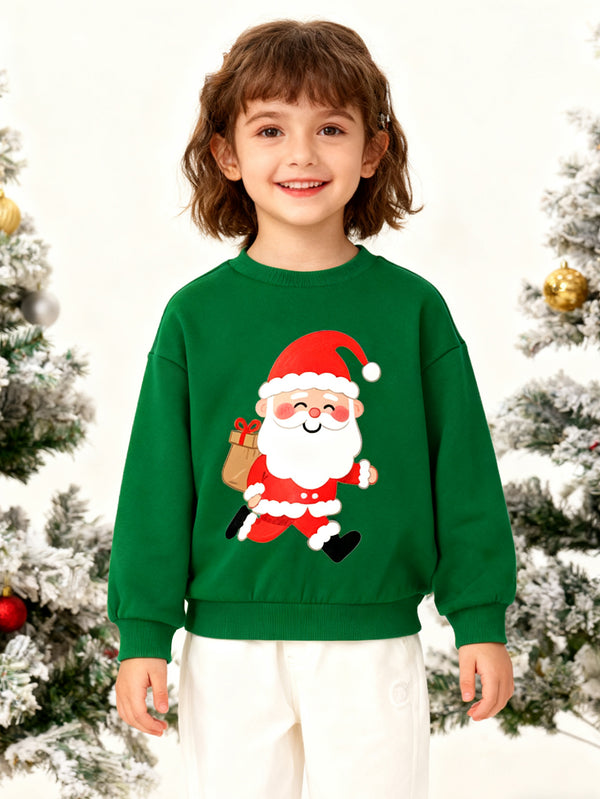 balabala Unisex Kids Christmas Cute Santa Claus Sweatshirt