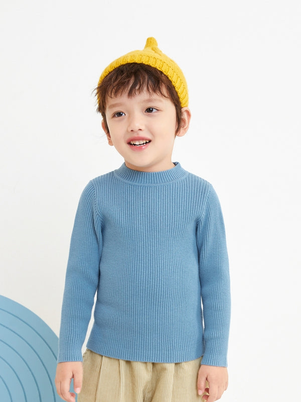 Balabala Toddler Boy Basic Crew Necksweater