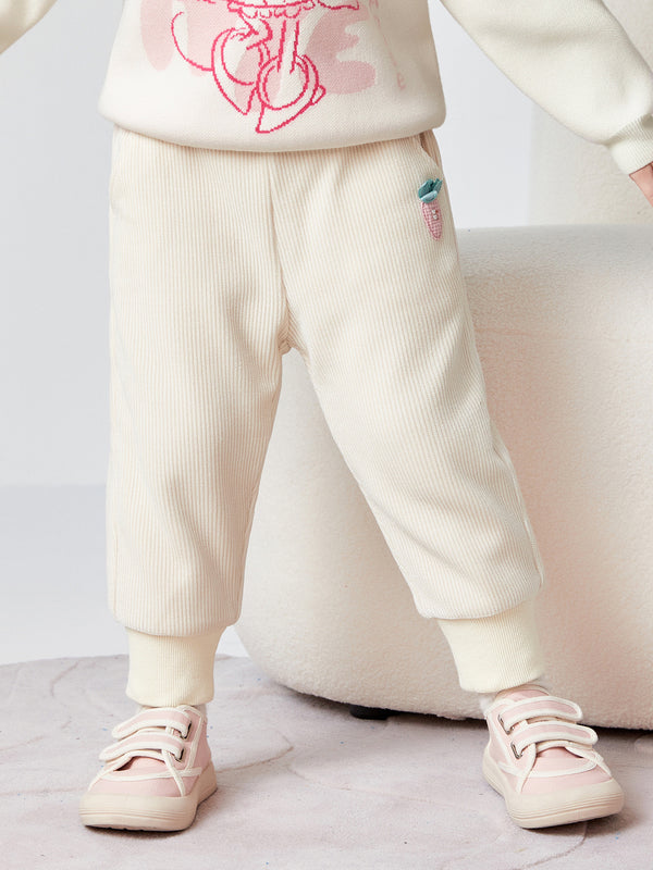 Balabala Toddler Girl Carrot Pattern Trousers