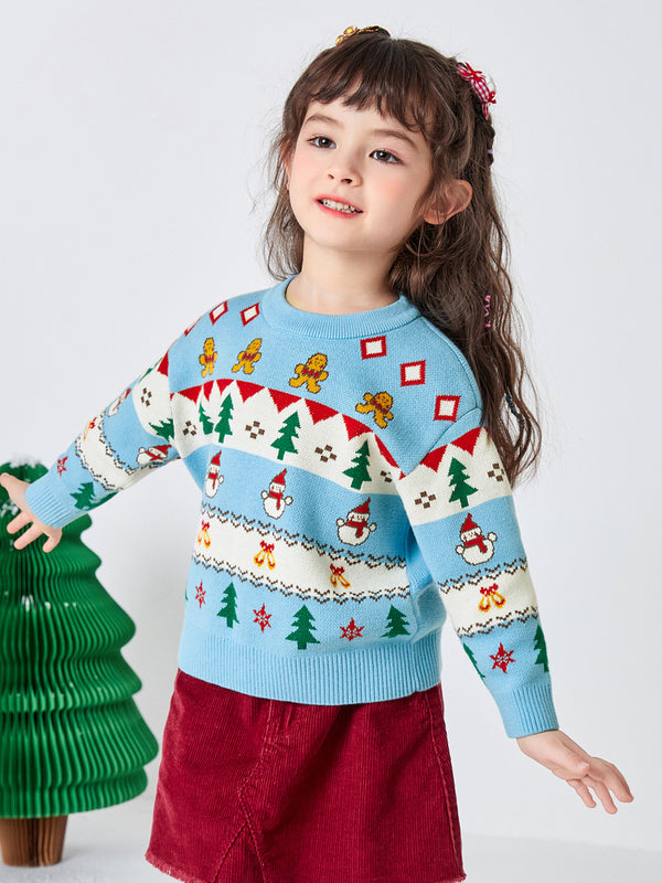 Balabala Kids Parent-Child Style 100%Cotton Long Sleeves Sweater