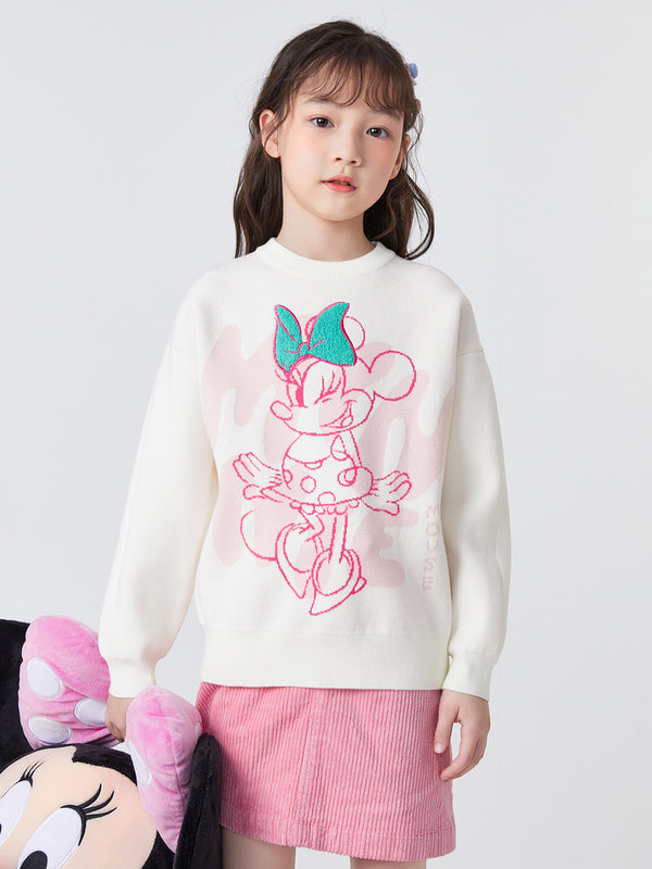Balabala Kids Girl Disney IP Collection Áo len rộng