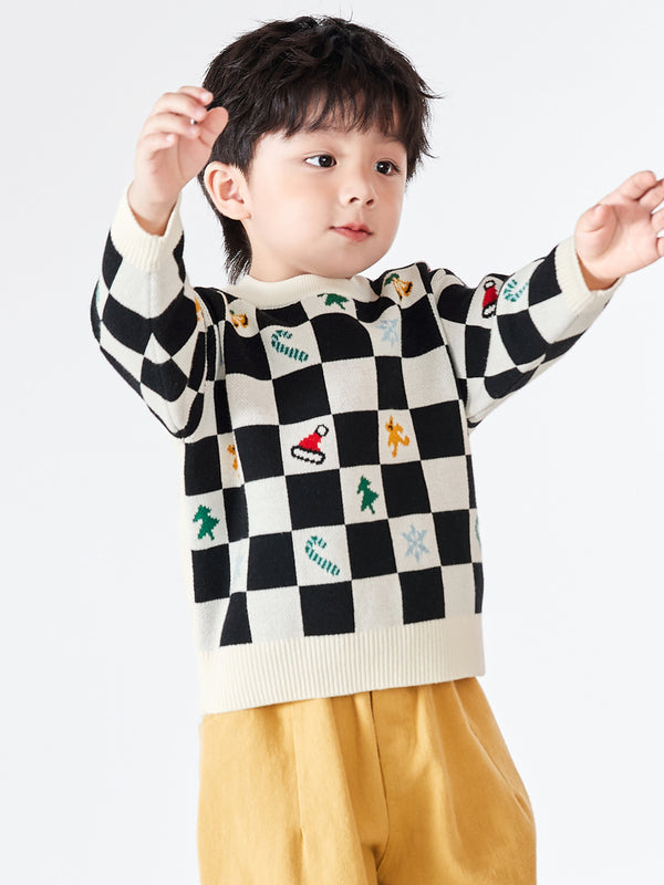 Balabala Kids Parent-Child Style 100%Cotton Long Sleeves Sweater