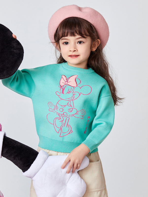 Balabala Kids Girl Disney IP Collection Loose Sweater