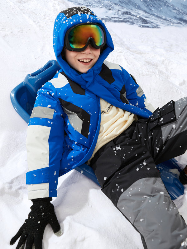 Balabala Kids Long Colorful Cold-Resistant Outdoor Down Jacket