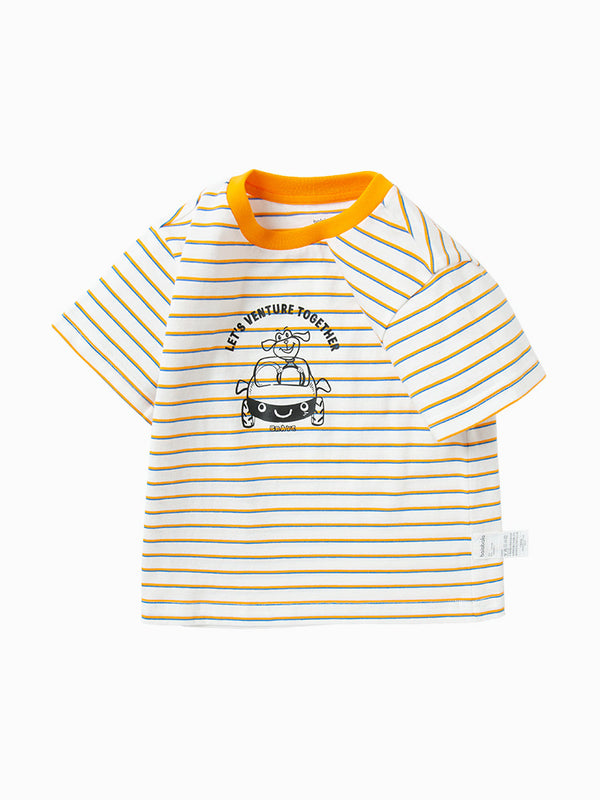 balabala 儿童日常休闲风格条纹短袖 T 恤 2-8 岁