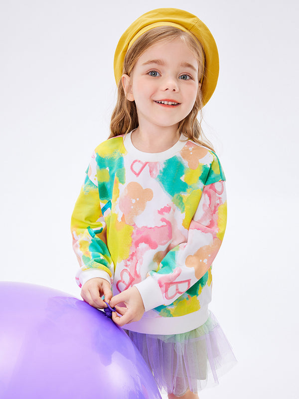Toddler Girl Trendy Details Printing Hoodie208322121201