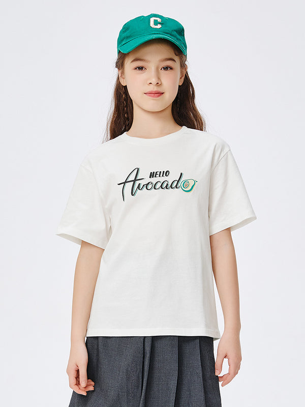 balabala kid printed short-sleeved T-shirt for Girl 7-14 years