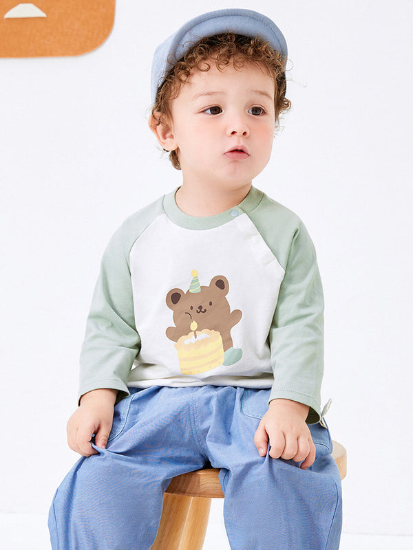 Baby Animal Print Trendy Long Sleeve T-Shirt208322100206