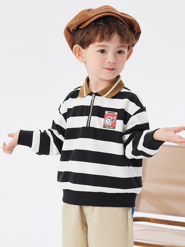balabala Toddler Boy Dinosaur Mid-Collar Sweatshirt 2-8 Years