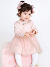 balabala Baby Girl 100% Cotton Chinese Zodiac Rabbit Woolen Dress 0-3 Years