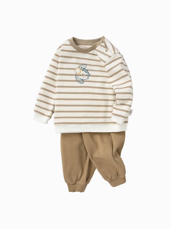 balabala Baby Unisex Fun Graphic Long Sleeve Knitted Set 0-3 Years
