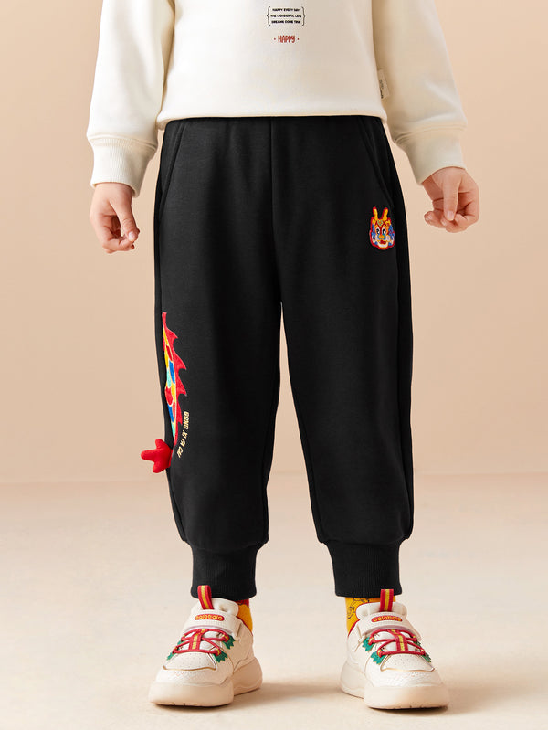 Balabala Toddler Unisex New Year Season Knitted Trousers