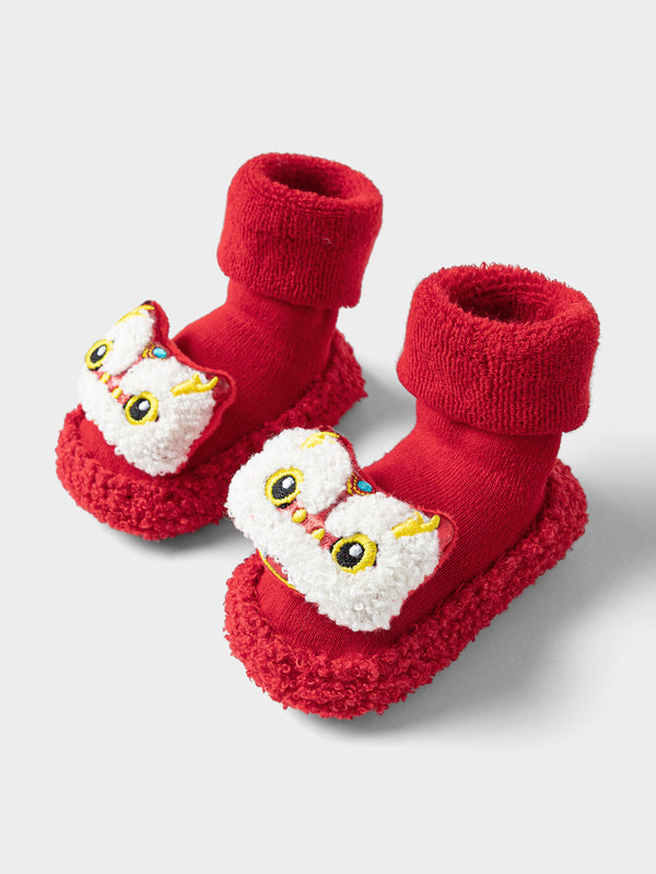 Balabala Toddler Unisex New Year Season Knitted Socks