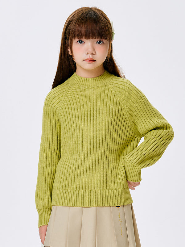 Balabala Kids Girl Olive Green Sweater