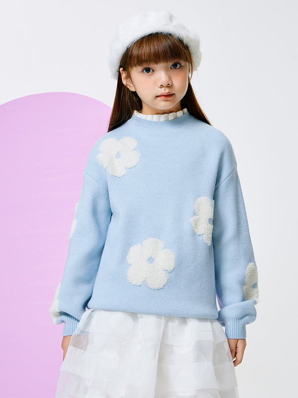 Balabala Kids Girl Blue Hue Sweater