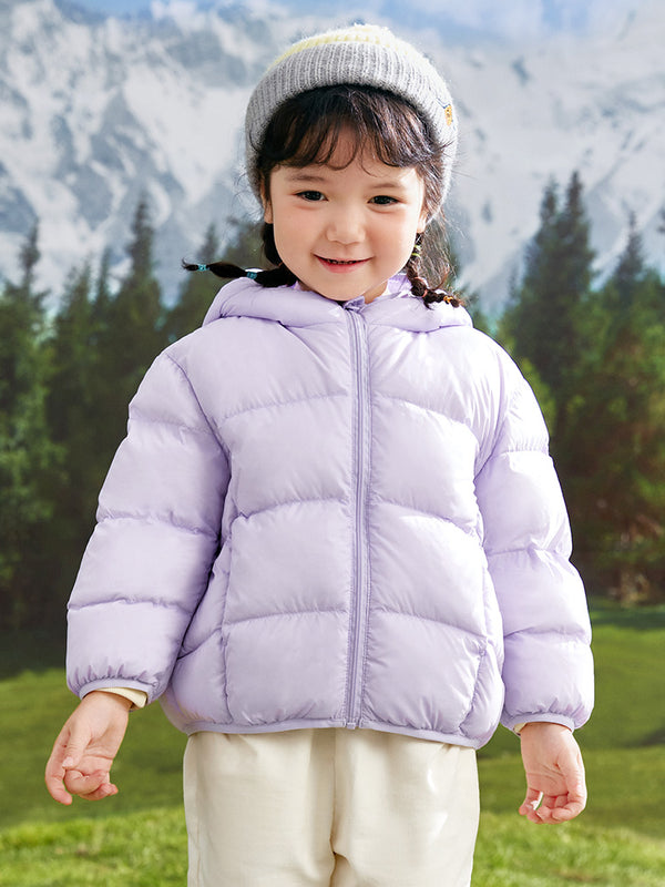 Balabala Toddler Unisex Purple Down Jacket